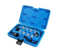 Kit testeur de système d'injection de carburant de voiture avec compatibilité multi-injecteurs et outils de diagnostic de soupape de ralenti (blanc)