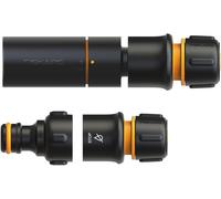Kit Tête de Rechange pour Buse à Tuyau, robuste, SoftGrip, avec Buse à Tuyau, Connecteur de robinet et Raccords de Tuyau, Ø 1,3-1,5 cm (1/2-5/8''), Noir/Orange, 1027090