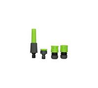Kit têtes d'arrosage 4 raccords 1/2" réglables pour tuyau d'arrosage Jardin irrigation