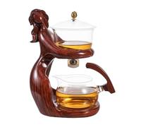 Kit Théière En Verre - Ensemble Théière En Verre, Théière Semi-automatique Et Ensemble De Tasses Avec Infuseur | Théière En Verre De Conception De Filtre D'acier Inoxydable, Ensembles De Pot De Brassa