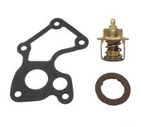 Kit thermostat 143 degrés compatible avec Johnson pour moteurs Evinrude 60 65 70 75 3 cylindres avec joint et joint de couvercle pour une utilisation marine