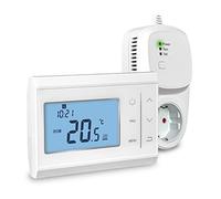 Kit thermostat sans fil 868 MHz / régulateur de pièce, émetteur avec piles (2 x AAA), application Tuya Smart pour smartphone et tablette