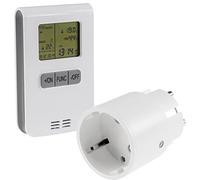 Kit Thermostat sans Fil avec Prise - Prise télécommandée avec émetteur Radio de température - Écran Pilota CASA 433,92 MHz - Contrôle Automatique de la température