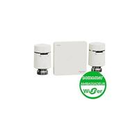 Schneider Electric - Wiser, Kit Vannes Thermostatiques Connectées Passerelle Wifi + 2 Têtes De Vanne, CCTFR6906