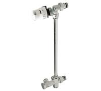 Kit thermostatique répartiteur monotube sortie murale avec robinet équerre inversée 1/2" et tête TTC - THERMADOR ERM26