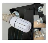 Kit thermostatique T301 équerre universel complet en laiton blanc
