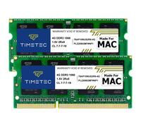 Kit Timetec 8 Go (2 x 4 Go) compatible avec Apple DDR3 1067 MHz / 1066 MHz PC3-8500 CL7 pour Mac Book, Mac Book Pro, iMac, Mac Mini (fin 2008, d