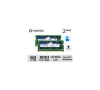 Kit Timetec 8 Go (2 x 4 Go) compatible avec Apple DDR3 1333 MHz PC3-10600 CL9 pour MacBook Pro (d but/fin 2011 13/15/17 pouces), iMac (mi-2010, m