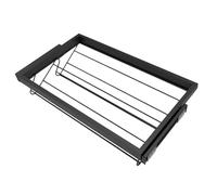 Kit tiroir à chaussures amovible pour placard, cadre réglable, rails coulissants à bille Soft-Close, en métal chromé, couleur gris foncé, solution peu encombrante pour chaussures (grand)