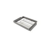 Emuca Kit tiroir à chaussures Quartz – Glissières ext. totale, fermeture douce – Module 70 cm Titane