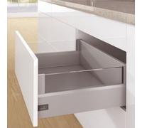 Kit tiroir DesignSide ArciTech-profil H126mm-dos H218mm-argent-L500mm HETTICH