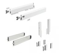 Kit tiroir DesignSide ArciTech-profil H94-dos H186mm-blanc-L550mm HETTICH