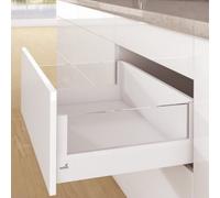Kit tiroir DesignSide ArciTech-profil H94-dos H218mm-blanc-L500mm HETTICH