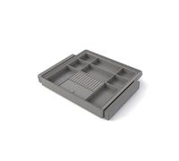Kit tiroir organisateur et cadre Quartz pour dressing - finition Titane - module 900 mm EMUCA