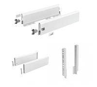 Kit tiroir plein TopSide ArciTech - côtés H126 mm - pour dos H250 mm-blanc-L500mm HETTICH