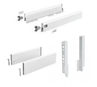 Kit tiroir plein TopSide ArciTech - cotés H94 mm - pour dos H218 mm - blanc - L 550 mm HETTICH