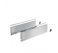 Kit tiroir profils paroi fine AvanTech YOU - hauteur 139 mm - argent - longueur 650 mm HETTICH
