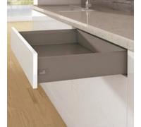Kit tiroir simple ArciTech - hauteur profil 126 mm - anthracite - L350 mm HETTICH