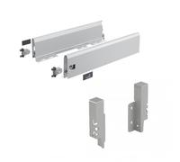 Kit tiroir simple ArciTech - profil H126 mm - L270 mm - argent HETTICH