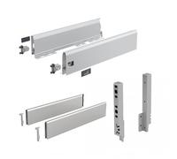 Kit tiroir TopSide ArciTech-profil H126-dos H218 mm-argent-L450 mm HETTICH