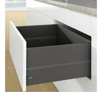 Kit tiroir TopSide ArciTech-profil H126 mm-dos H250 mm-anthracite-L500mm HETTICH