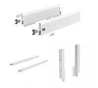 Kit tiroir tringles ArciTech - côtés H126 mm - pour dos H218 mm - blanc - L 400 mm HETTICH