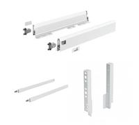 Kit tiroir tringles ArciTech - côtés H94 mm - pour dos H218 mm-blanc-L400 mm HETTICH