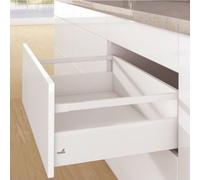 Kit tiroir tringles ArciTech - profil H 126 mm - dos H 218 mm - blanc - L 350 mm HETTICH