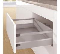 Kit tiroir tringles ArciTech-profil H94mm-dos H186 mm-argent-L270 mm HETTICH