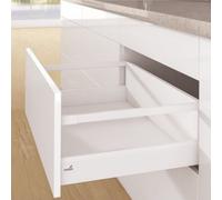 Kit tiroir tringles ArciTech-profil H94mm-dos H218 mm-blanc-L500 mm HETTICH