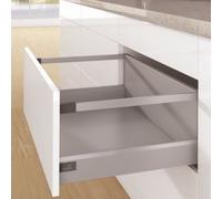 Kit tiroir tringles ArciTech-profil H94mm-dos H250 mm-argent-L550 mm HETTICH