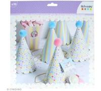 Kit to Make - Chapeaux de fête licorne arc-en-ciel - Lot de 10