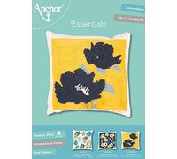 Kit Toile Ancre, Coussin Floral, 30 cm x 30 cm.