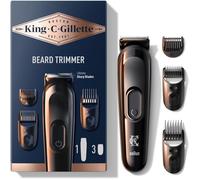 Kit tondeuse à barbe pour homme,tondeuse sans fil + lames aiguisées de longue durée et 3 régulateurs de longueur interchangeables