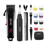 Kit Tondeuse Barbe Et Cheveux + Tondeuse Nez Et Oreilles - Trousse De Voyage - Strim Xn Becker