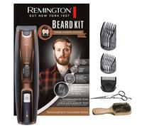 Kit tondeuse barbe (in rosse XL + ciseaux) Beard Kit (3 sabots ajustables 0 5-35 mm lames en titanium auto-affûtées tondeuse
