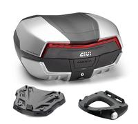 Kit Top Case V58N2 Givi + Platine Honda Forza 750 2024 2025 2026 Noir