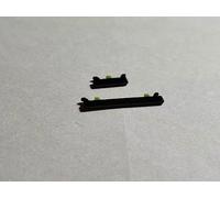 Kit Touches Extérieur Latéraux (Bleu llumage Power On Off + Bouton Contrôle Volume Side Keys Compatible pour Xiaomi Mi 10 Lite 5G (Noir)