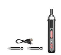 Kit Tournevis Précision Acier 177mm Réparable(A) | 32 embouts variés, charge USB-C rapide, moteur fil puissant, pour idéal bricolage maison