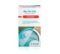 BAYROL Mini Pool-Kit Tout-en-1 Traitement Chlore - Pastilles de Chlore 5 Fonctions + Liquide clarifiant - Entretien Piscine Durant Toute Une Saison