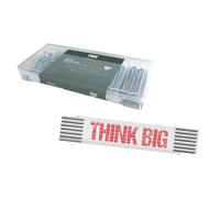 Kit TOX avec assortiment de goupilles fendues (555 pièces) + mètre pliant THINK BIG 3 m, goupilles fendues (vz.) en 6 tailles, diamètre 1,6-4,0 mm, longueur 25-64 mm + mètre, 094909154
