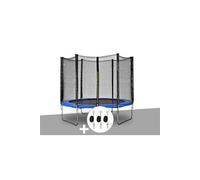 Kit trampoline Atlas Ø 2,44 m Bleu + Kit d'ancrage