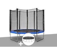 Kit Trampoline Jardideco Atlas Ø 2,44 M Bleu + Bâche De Protection