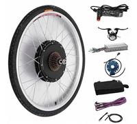 Kit Transformation Vélo Electrique 48V 1500W - Kit Complet de Motorisation pour VTT et Vélo, Roue Avant/Arrière 26 29 Pouces (Moyeu Alu)(Rear wheel,26')