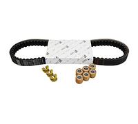 KIT TRANSMISSION (COURROIE, GALETS, GUIDES) ORIGINE PIAGGIO 125 X8, X9, X7, VESPA GTS, X-EVO, MP3, HEXAGON GTX-GILERA 125 RUNNER, NEXUS-APRILIA 125 ATLANTIC, SR-MAX -1R000433-