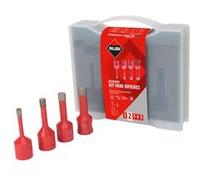 Kit trépan diamanté Mini Drygres - Ø 6, 8, 10, 12 mm - RUBI - 50938 G