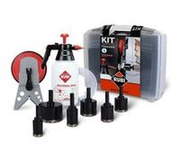 Rubi Foragres Kit de guidage, réservoir, tuyau, forets diamantés et valise