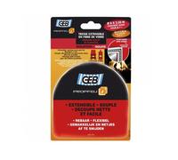 GEB Tresse ronde 2,5m Ø 7 à 8 mm en fibre de verre extensible pour l’étanchéité des portes d’inserts, chaudières, fours, poêles, cheminées avec gorge