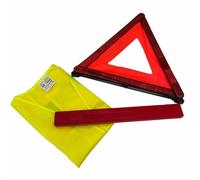 KIT TRIANGLE DE SIGNALISATION ET GILET JAUNE POUR VOITURE
