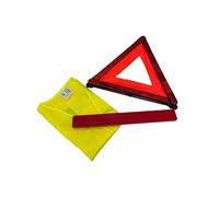 kit triangle de signalisation et gilet jaune pour voiture -